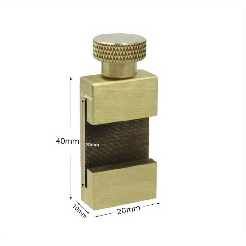 Steel Ruler Positioning Block Brass Angle Scriber Line Marking Gauge For Ruler Locator DIY Carpentry Scriber Measuring Tools