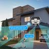 15MP Solar Security Camera – LED Light, 3-Screen Display, 4G SIM, Wireless, Remote Control Via V380 App