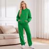 Women's Casual Warm Tracksuit Set with Hoodie and Jogger Pants for Fall and Winter