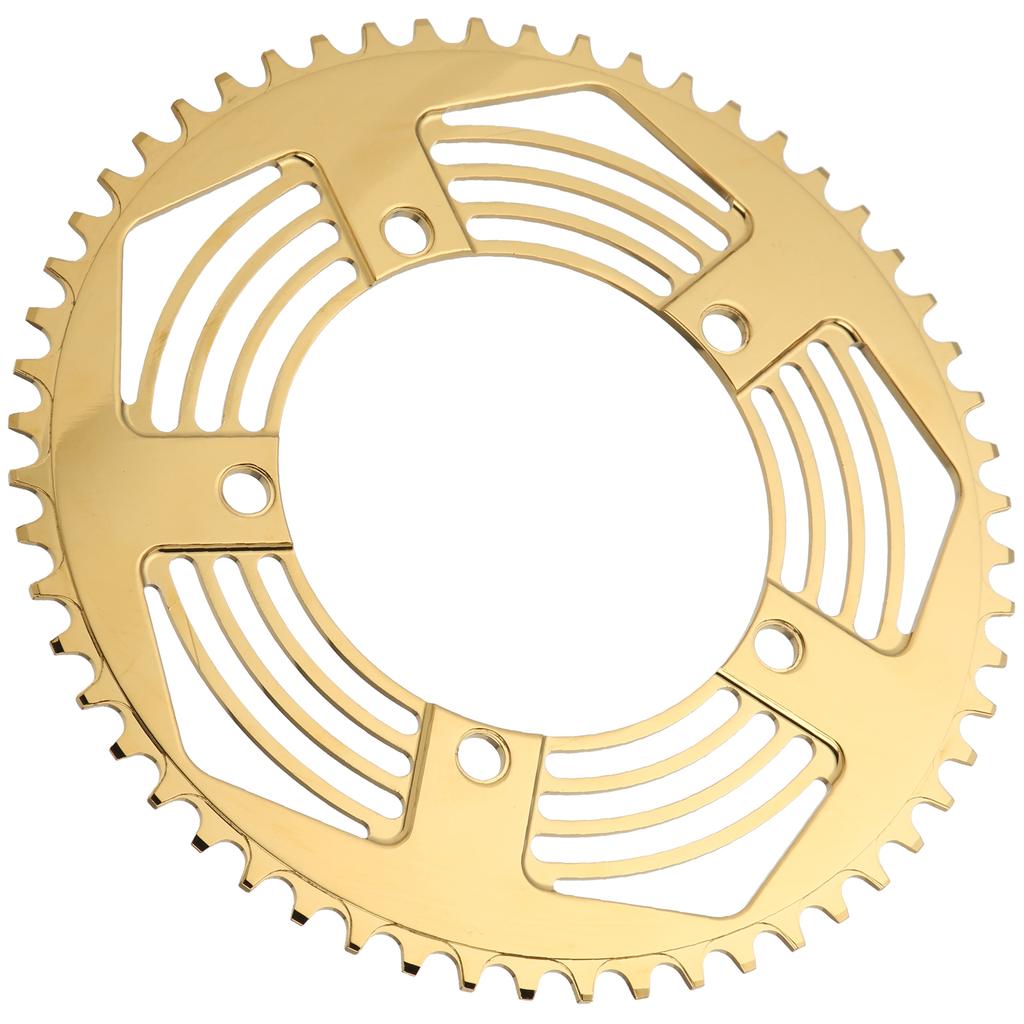 BOLANY Folding Bike 56T Chainring Road Bike Positive Negative Teeth Single ChainringGold