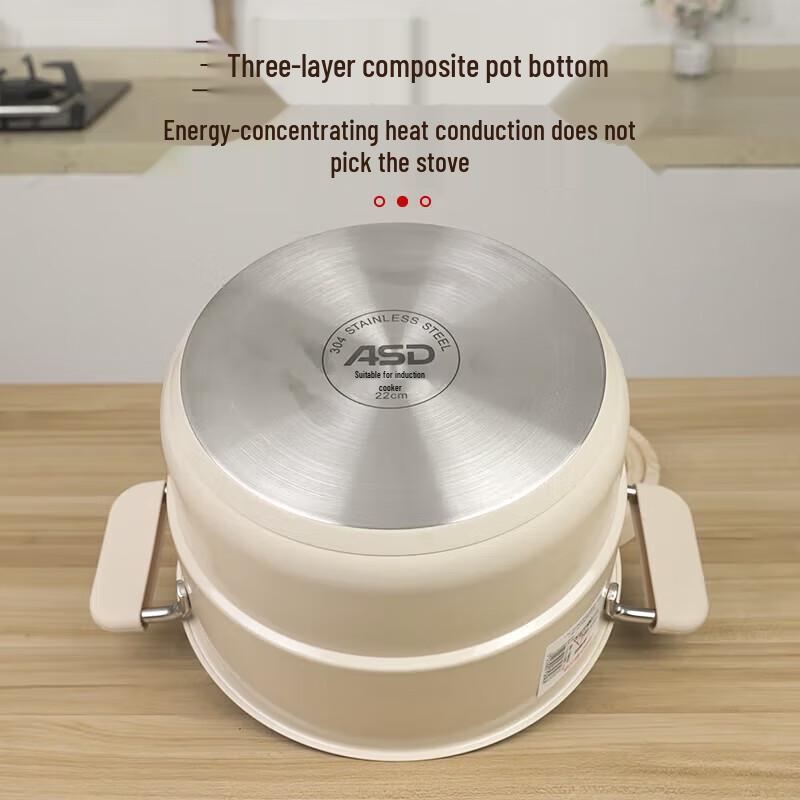 ASD 304 Stainless Steel Multipurpose Soup & Milk Pot