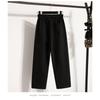 DIMANAF 2025 Autumn Winter Women Plus Size Pants Thick Casual Lady Long Pants Flocking Oversized Loose Bottoms