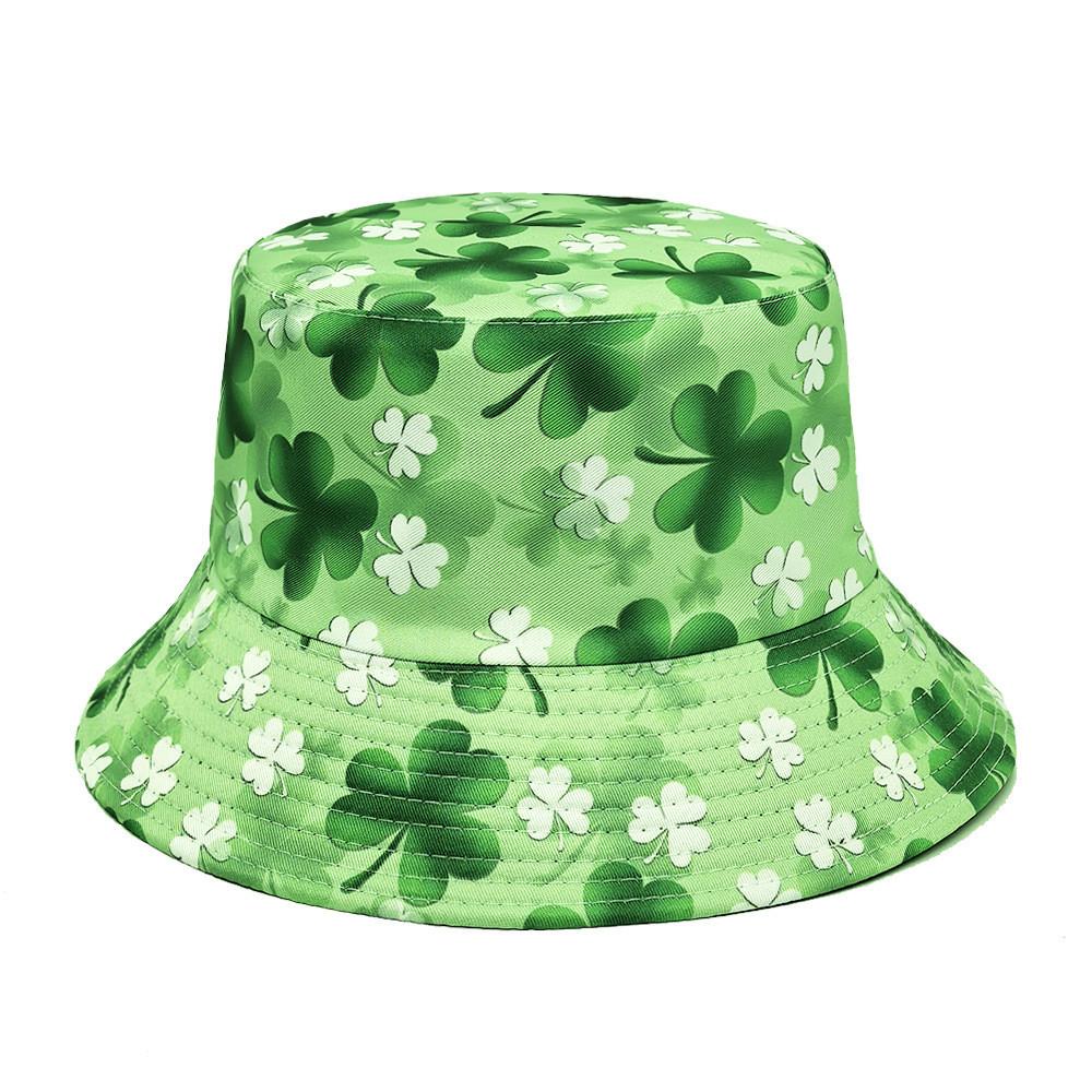 Saint Patrick Floral Digital Print Vintage Style Sun Hat For Spring Party And Outdoor