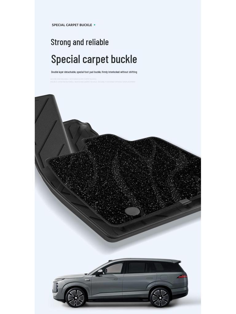 Custom TPE Floor and Trunk Mats for 25 Denza N8L Models - All-Weather Protection