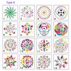 44 Piece Mandala Dotting Tools   Painting Stencils     Paint Brushes Multifunction Embossing Dot Kit  for   Rocks Coloring Drawing  