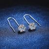 0.5-1ct Moissanite Earrings for Women Lab Grown Diamond Ear Studs 925 Silver Fine Jewelry Gift