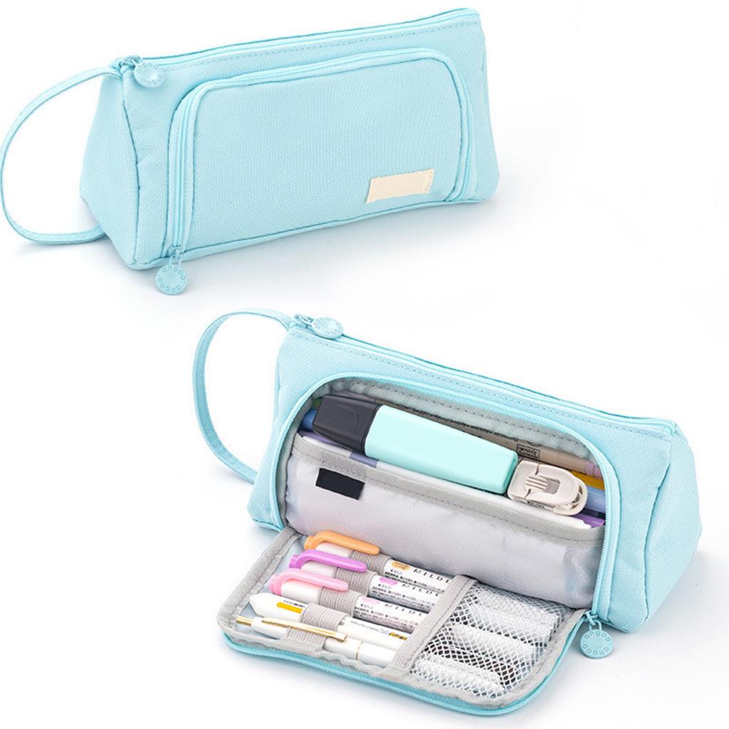 Psací potřeby Penál Velkokapacitní Penál pro žáky ZŠ Dívčí Psací taška Multifunkční Penál