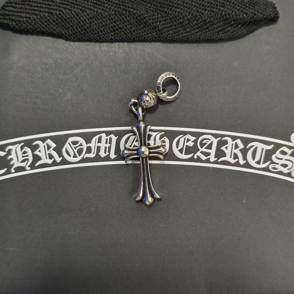 CH Kroko Pendant Collection: Trendy Thai Silver S925 Accessories for Men & Women - Retro Cross, Sword, Hexagram, Bullet Designs