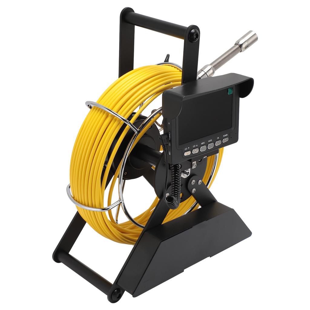 Industrial Sewer Camera with 4.3in LCD Screen DVR Recording Pipeline Snake Camera Pipe Drain Inspection Camera 100‑240V