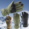 Winter Men's and Women's Skiing Full-finger Gloves, Piled and Thickened Warm Outdoor Electric Vehicles, Bicycles,