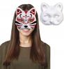 White Cat Mask Carnival DIY Painting Base