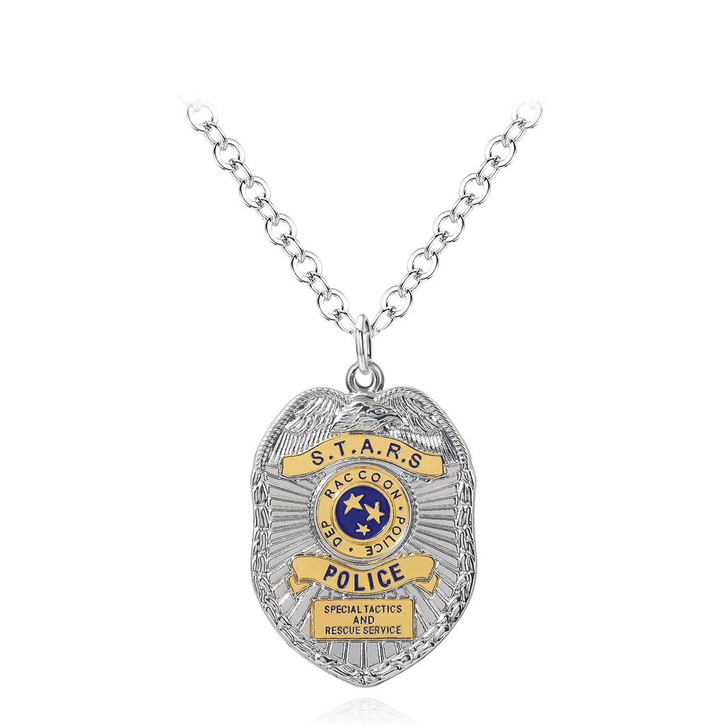 Evil Resident Raccoon City Eagle Badge Necklace With Alloy Material Fans For