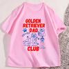 Golden Retriever Dad Club T-Shirt Funny Regular Casual Comfort Breathable Short Sleeve T Shirts Y2k GraphicTees Clothing
