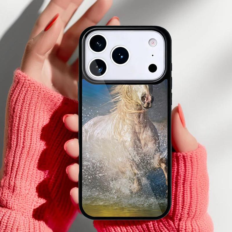 Horses Running Phone Case for iPhone 17 16 15 14 13 Pro Max Back Cover for 12 11 Pro Coque