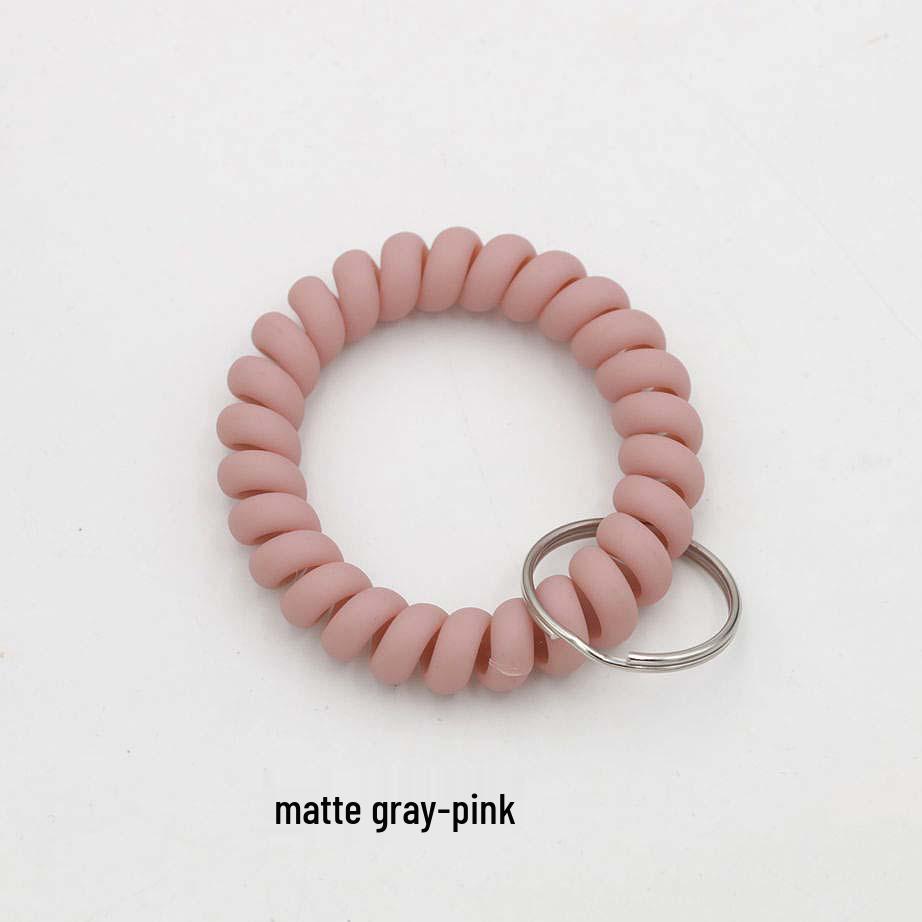Minimalist Spring Coil Bracelet Keyring & Hair Tie