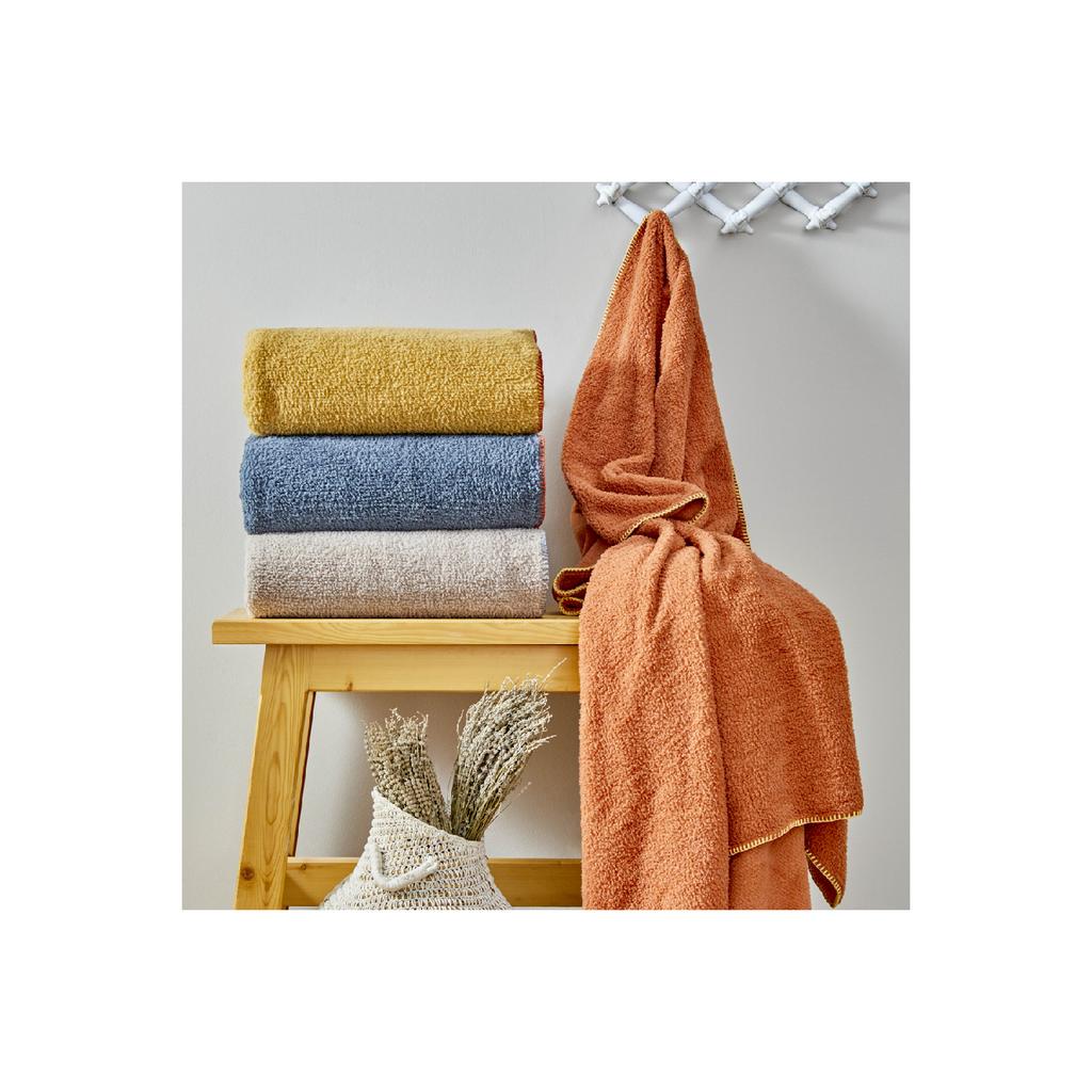 Faye Beige Double Sherpa Blanket