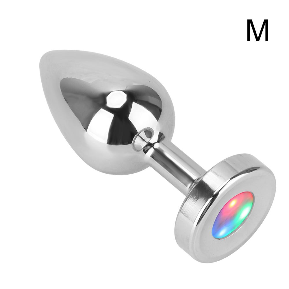 Small Medium Large Set Luminous Metal Anal Beads Butt Plug