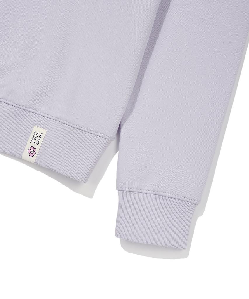 WACKY WILLY [26Ss] Women'S Lily Wappen Crop Sweatshirt Purple