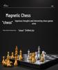 Magnetic Portable Chess Set for Primary Students: Advanced Folding Chessboard with Large Pieces