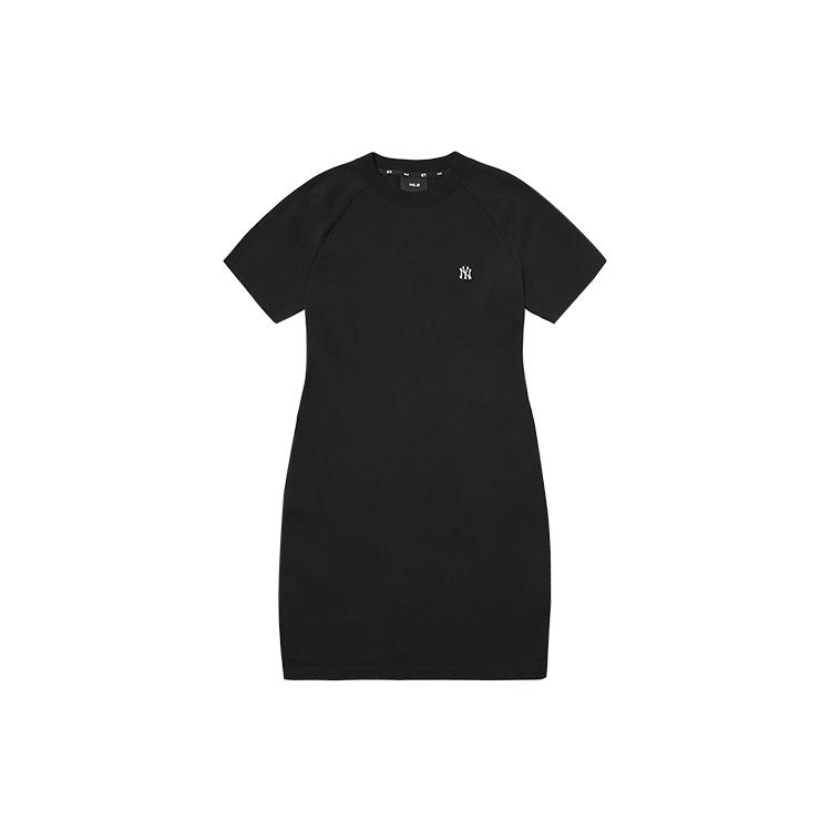 New MLB Short Sleeved Dress Women's Black 3FOP01023-50BKS