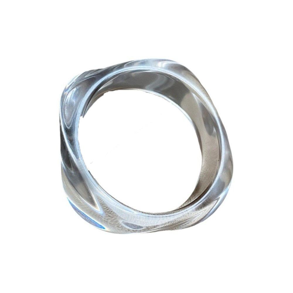 Europe American Style Wide Open Bangle Round Cuff Bangles Simple Exaggerated Bracelet  Gift