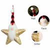 Sequined Fabric Christmas Gnome Ornament Hanging Star Gnome Decoration  Christmas Tree Decor