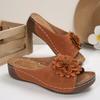 South East Asia Thick Bottom One Word Slippers Large Size Fish Mouth Flower Thick Bottom Beach Cool Slippers