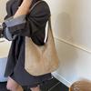 Women's bag autumn and winter new suede shoulder armpit bag large capacity retro versatile bucket mother bag