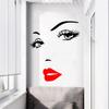 Beautiful Women Face and Red Lips Wall Sticker Home Living Room Bedroom Decoration