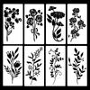 Garden Fence Large Flower Stencils-DIY Decoration,Giant Reusable Floral Stencil For Painting On Wood Walls Fence Pattern