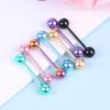 7 Pcs/Set The Plating Color Steel Stainless Steel Rod Tongue Nailed Double Ball