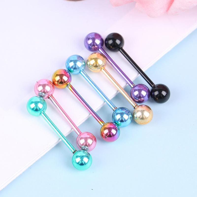 7 Pcs/Set The Plating Color Steel Stainless Steel Rod Tongue Nailed Double Ball