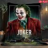Dark Joker Theme Fleece Blanket Soft Warm Durable Blanket for Living Room Bedroom Sofa Stylish Home Decor for Movie Fans