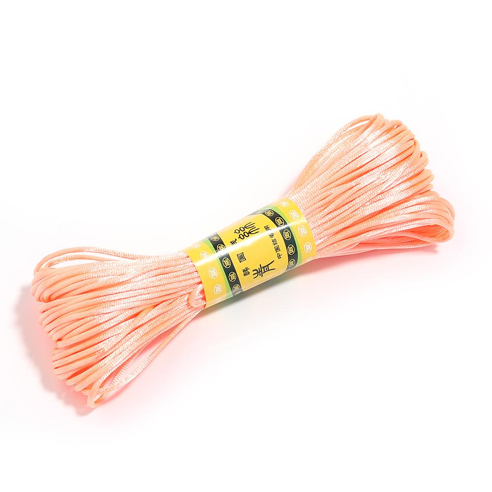 20m Nylon Cords Chinese Knot Woven Colorful Rope String Beads Thread For DIY Handmade Bracelet Jewelry Supplies Accessories
