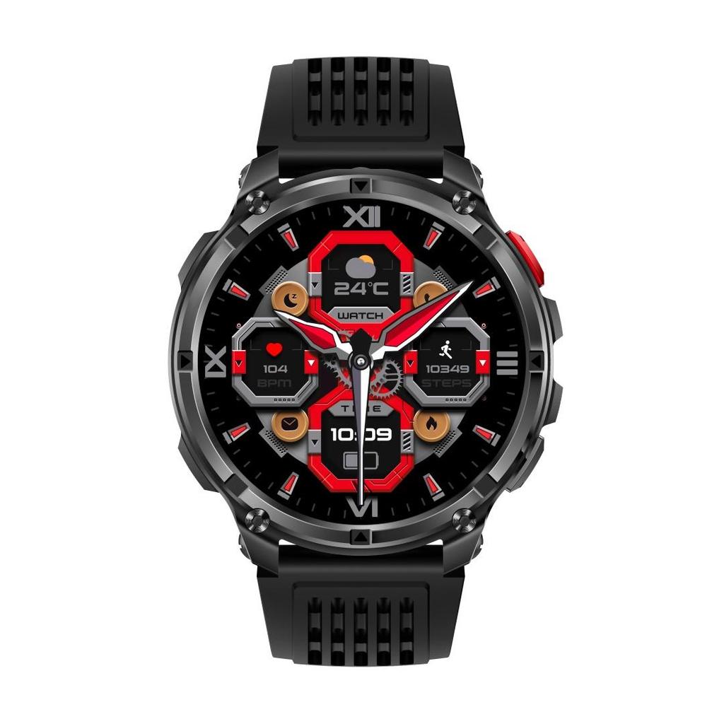 Rainbuvvy HT33 Bluetooth Smartwatch 1.7inch IPS Display IP68 Waterproof Super Long Standby 1100mAh BLE5.2 Android Sports Watch Multi-language
