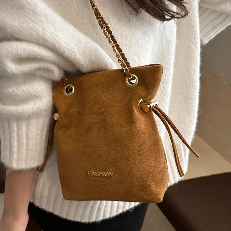Large-capacity Chain Bag, High-end Bucket Bag, Fashionable Women's Bag, Single-shoulder Bag, Commuter Crossbody Bag