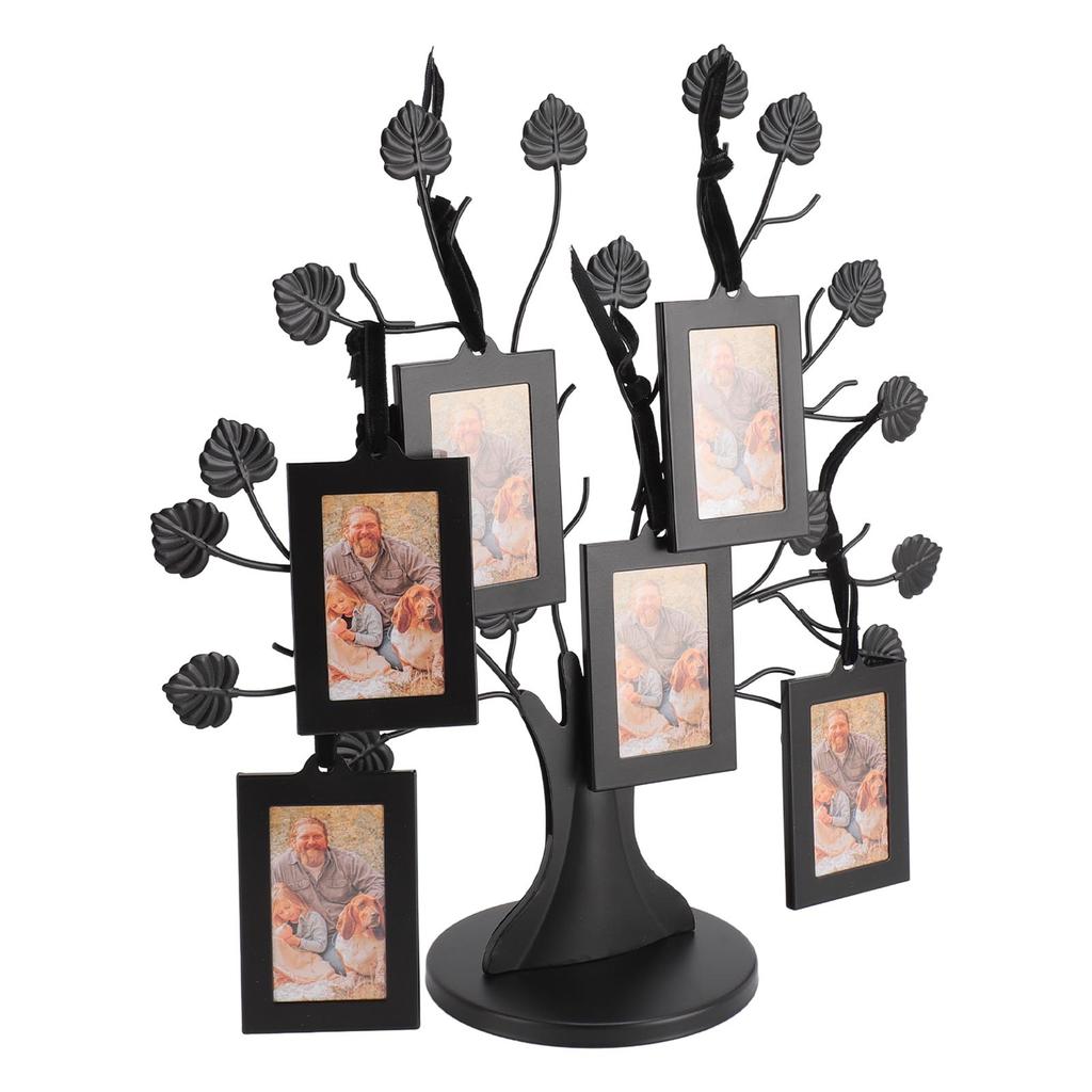 Family Tree Picture Frame Multipurpose Innovative Stylish Family Tree with 6 Hanging Photo Frames