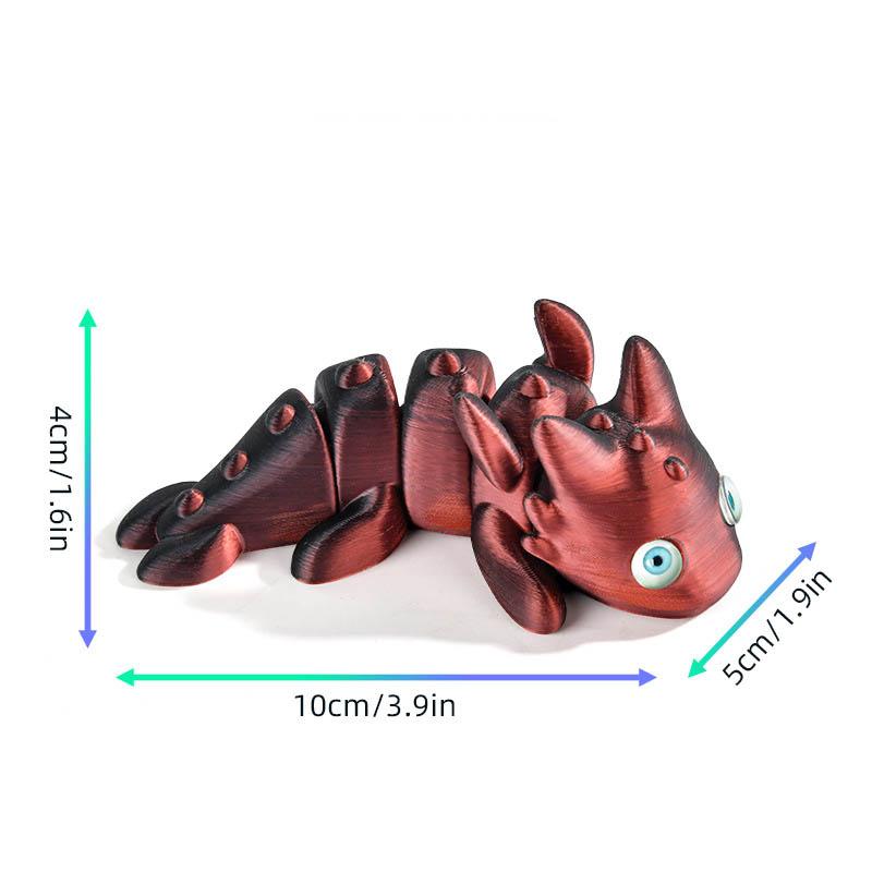 10cm 3D Printed Toys Simulation Doll Fish Realistic Eyes Body Joints Movable Children Toys Gifts Home Decoration