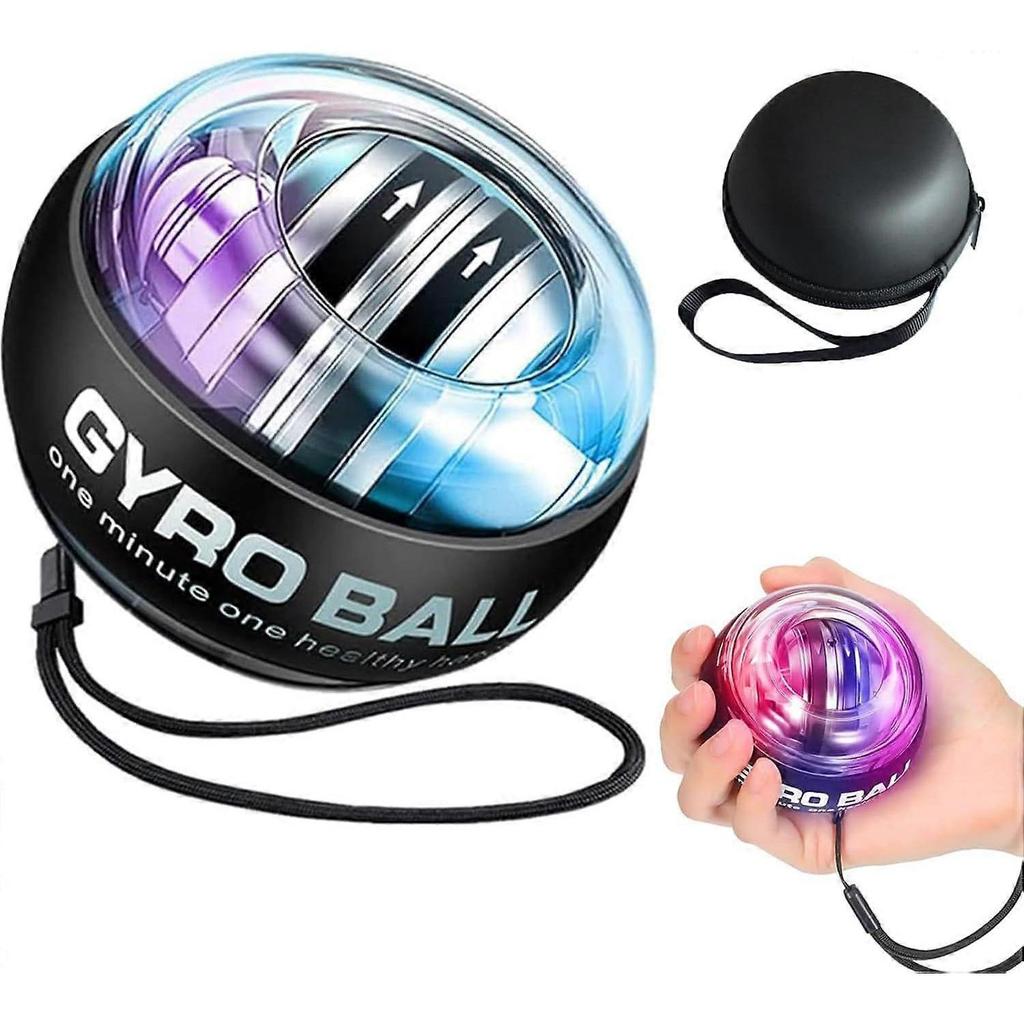 Auto-Start Wrist Power Gyro Ball with LED Lights, Wrist Strengthener and Forearm