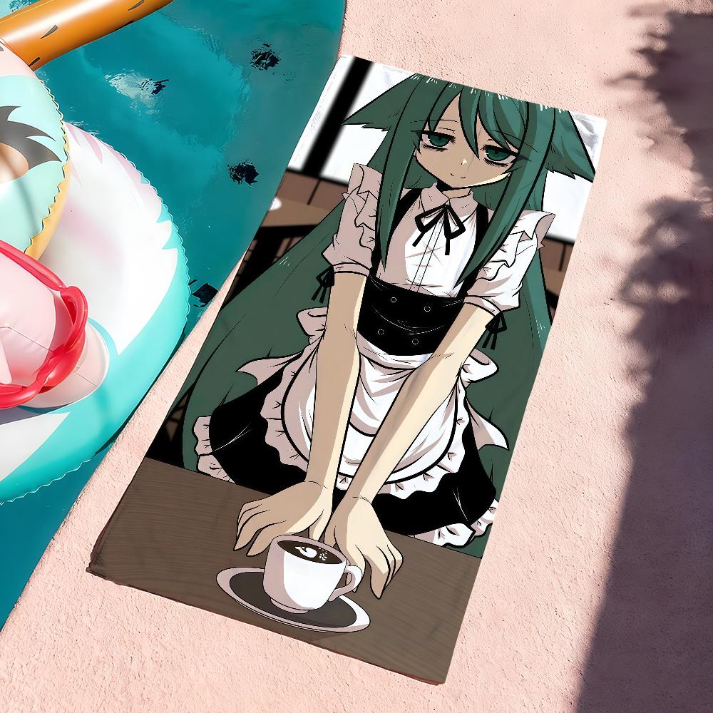 The S-Song of S-Saya Anime Towel Drying Bath Towel Applicable To Light Swimming Camping Yoga Beach Out
