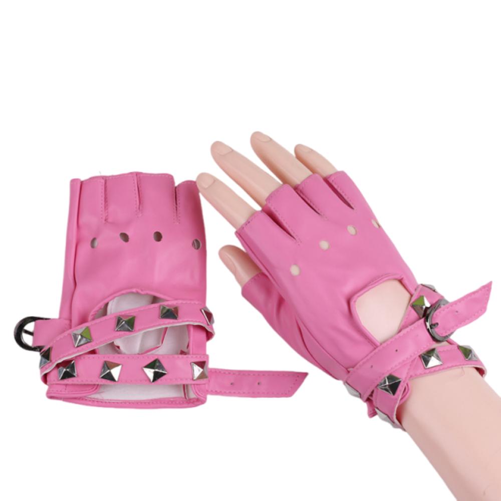 

Anti-Slip Half Finger Gloves Punk Fingerless Mittens Performance Gloves Rock-and-roll