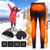 Women Men Electric Usb Heated Warm Pants Winter Warmer Heating Trousers Elastic