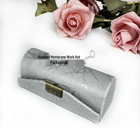 Leather Lipstick Case with Mirror - Portable Gift Storage Box