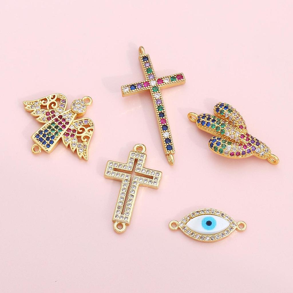 1ks módní měděný spojovací kus pro výrobu šperků DIY náramek náhrdelník