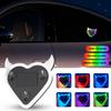 Car Window Ambient Lights Solar Energy and Type-C Heart Shape Atmosphere Lamps Interior Decorative Lights With Suction Cup
