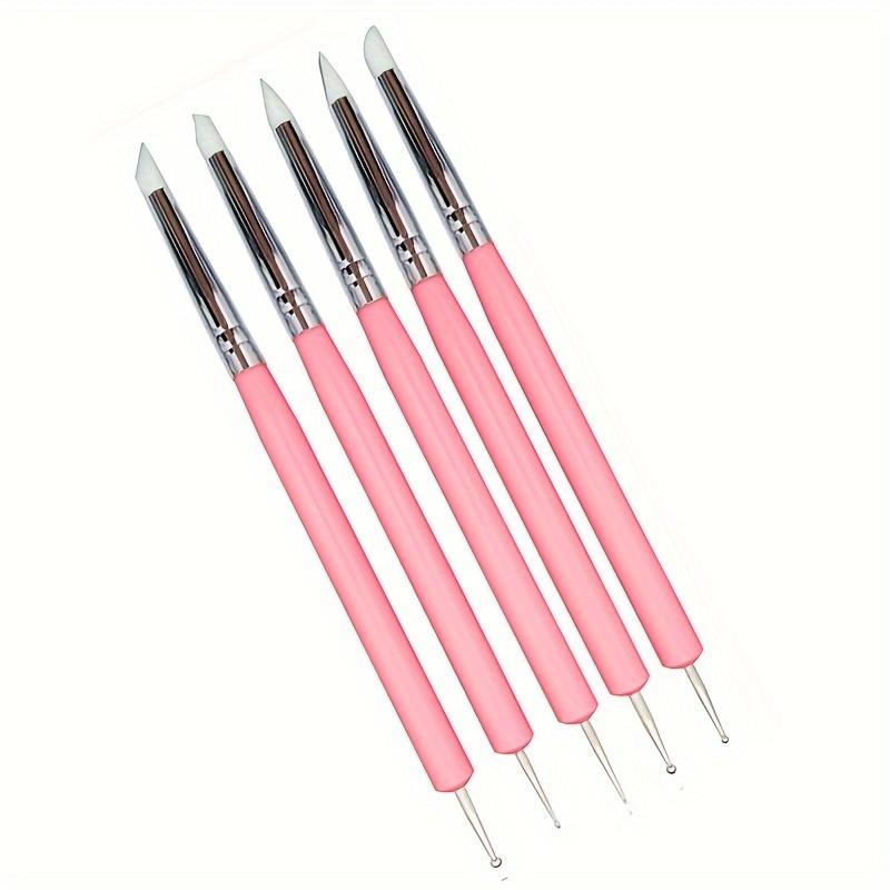5pcs.set Silicone Clay Sculpting Tools For Brush Modeling Dotting Pen Art Pottery DIY Carving Tools