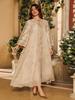 AB423 Plus Size Women's Embroidered Sequin Robe Dress - Middle Eastern, European, American Style