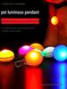 Glow-in-the-Dark Dog Pendant: Anti-Lost Battery-Powered Lightweight Pet Collar Light for Evening Walks