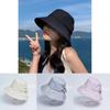 Summer Women Floppy Hat With Sun Protection And Breathable Polyester For Casual Sunshade