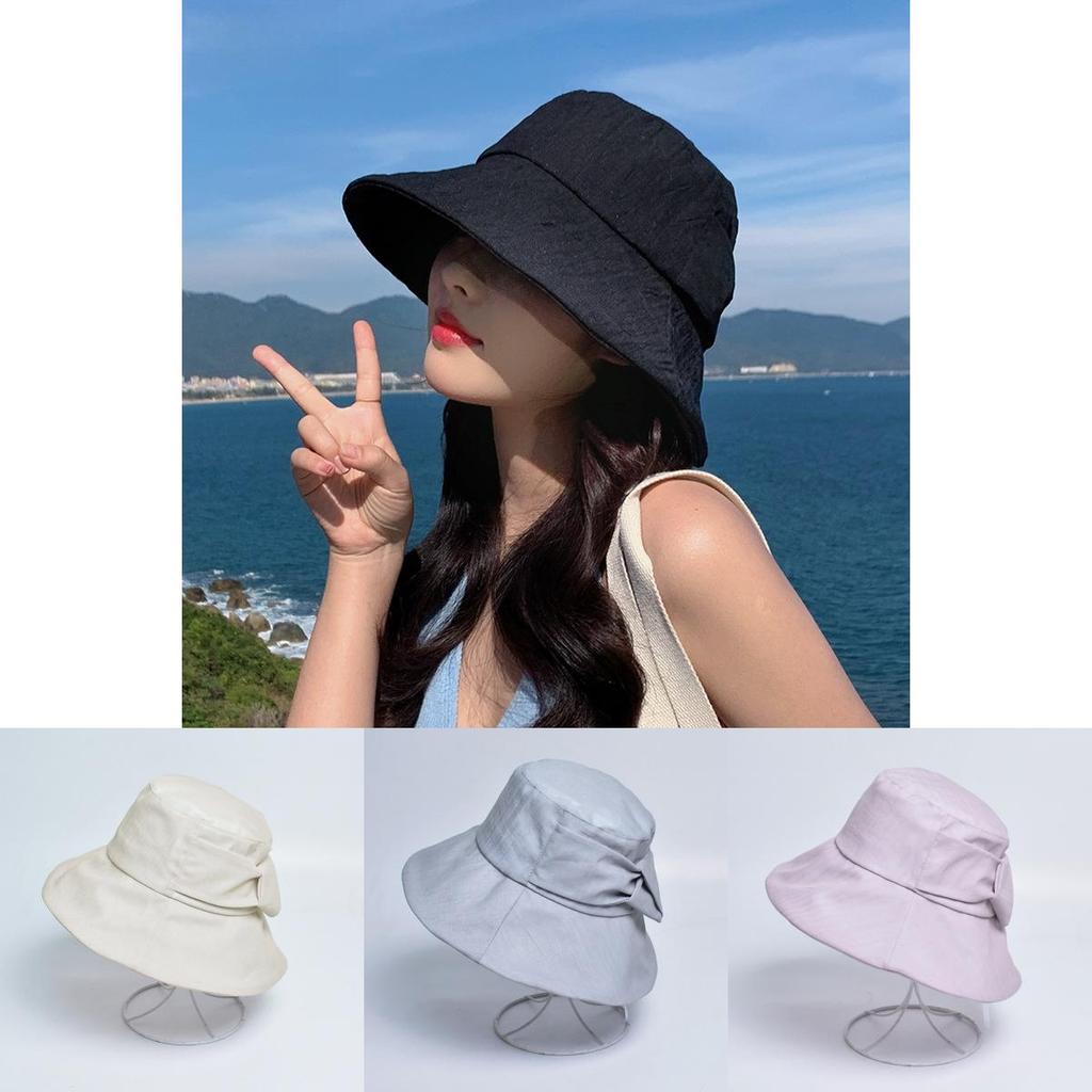 Summer Women Floppy Hat With Sun Protection And Breathable Polyester For Casual Sunshade
